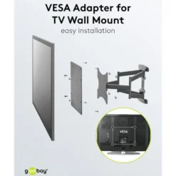 Adapter for veggfeste til TV