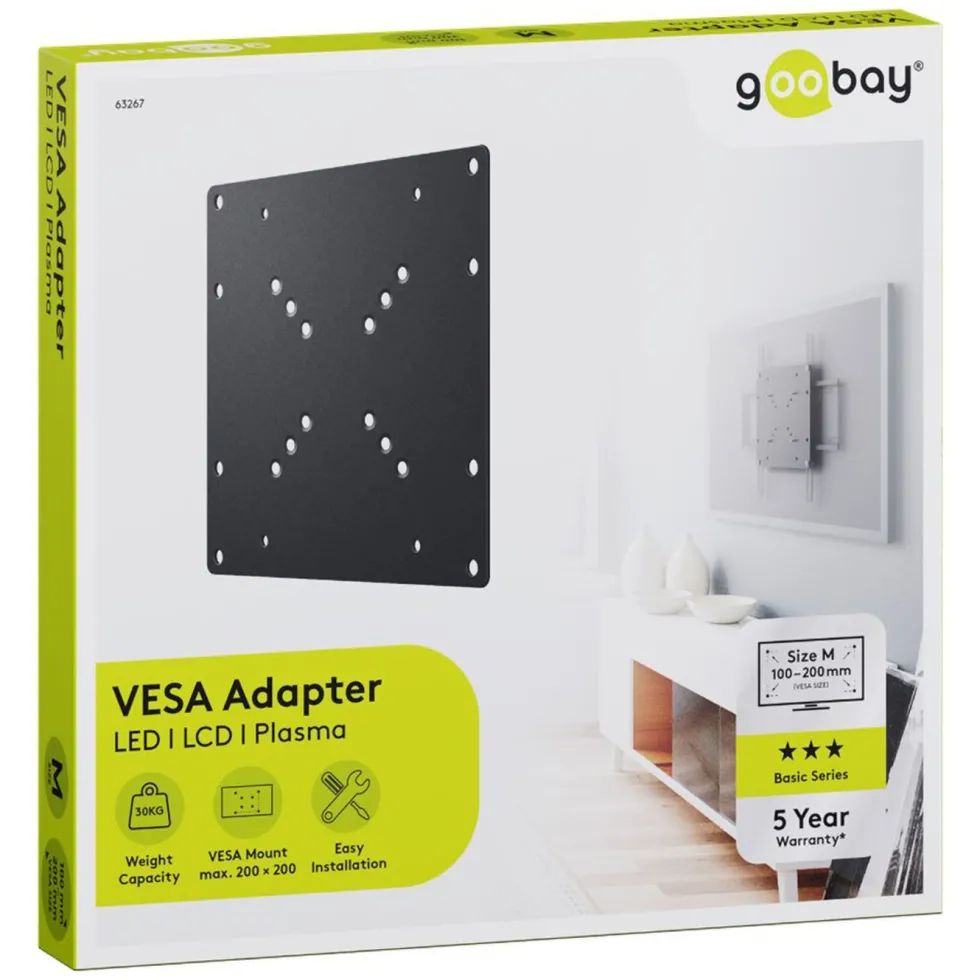 Adapter for veggfeste til TV
