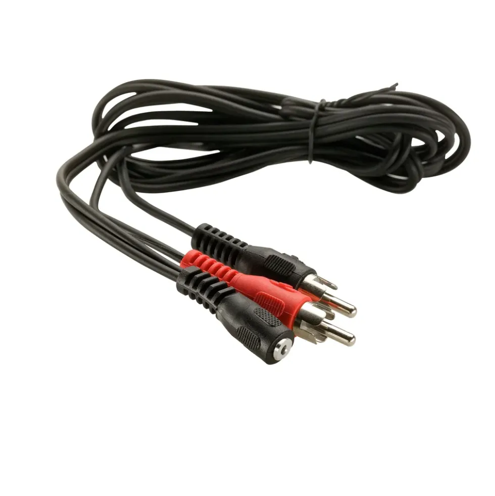Adapterkabel 3,5 mm hunn til RCA 1,5 m