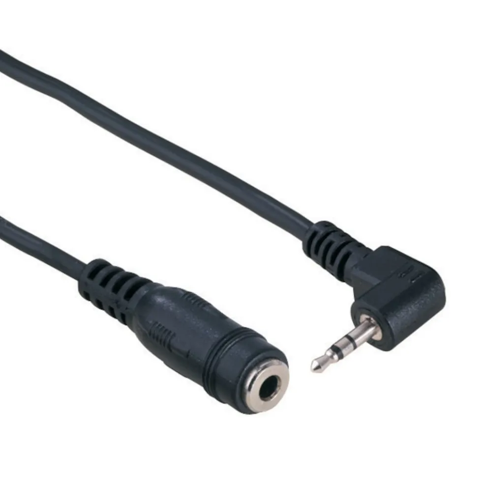 Adapterkabel 3,5 mm til 2,5 mm Vinklet