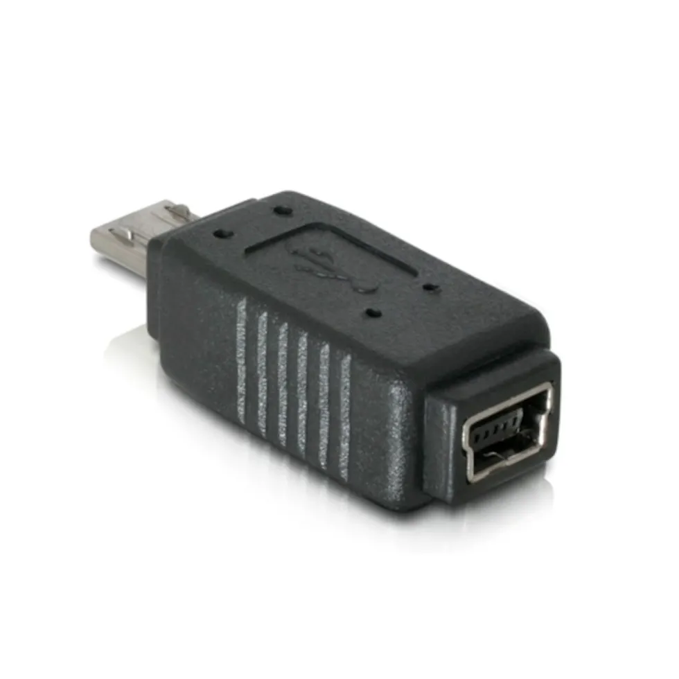 Adapter mini-USB-hunnkontakt til micro-USB-hannkontakt