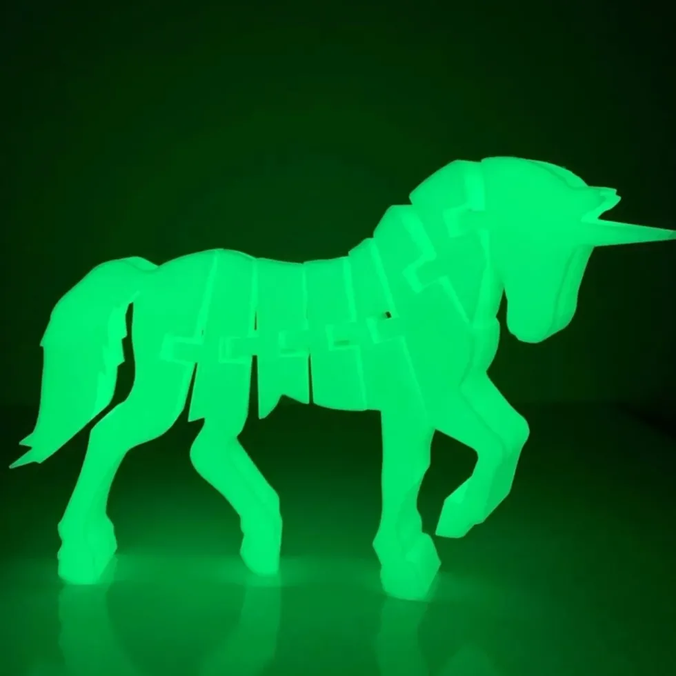 Addnorth E-PLA-filament for 3D-skriver 1,75 mm Dark Green selvlysende
