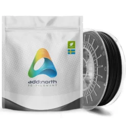 Addnorth Textura-filament for 3D-skriver 1,75 mm Mattsvart
