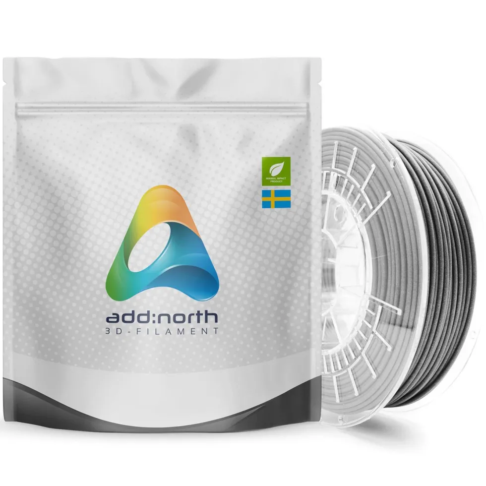 Addnorth Textura Flare-filament for 3D-skrivere 1,75 mm Grå