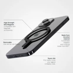 Agood company Avtakbar MagSafe-ring Svart