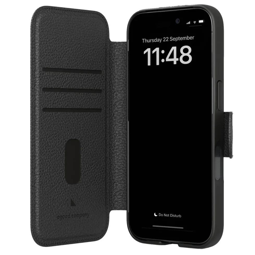 Agood company Mobiletui til iPhone 16 Plus - Svart