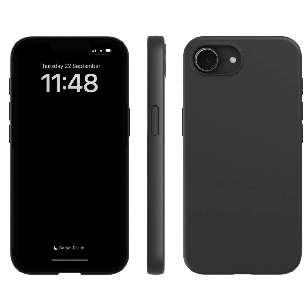 Agood company Plantebasert mobildeksel til iPhone 16e og 17e - Svart