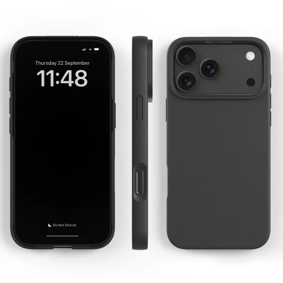Agood company Plantebasert mobildeksel for iPhone 17 Pro Max Svart