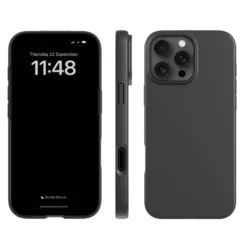 Agood company Plantebasert mobildeksel til iPhone 16 Pro Max - Svart