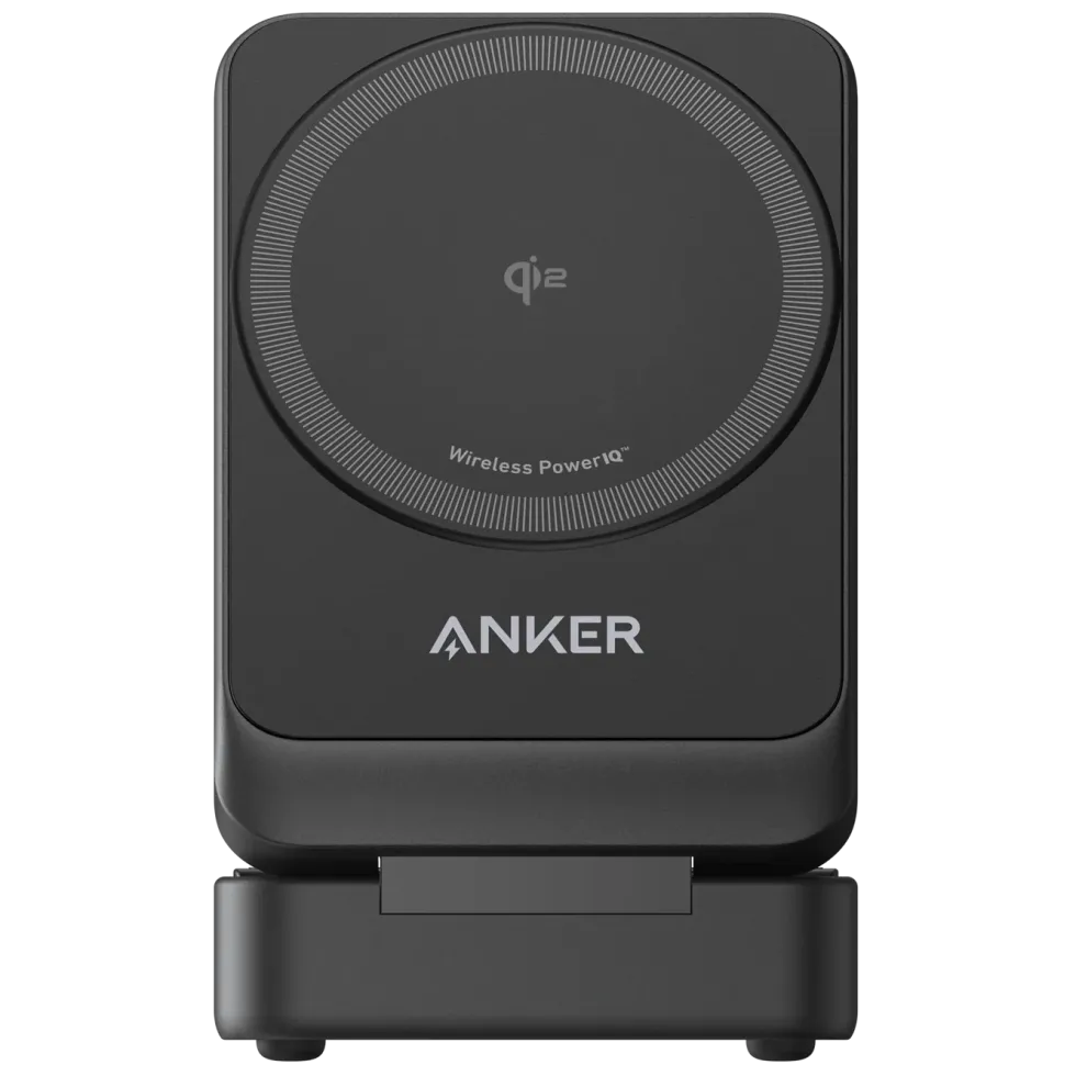 Anker MagGo Trådløs og sammenleggbar 3-i-1-ladestasjon Svart
