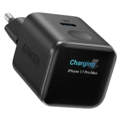 Anker Nano Charger 45 W USB-C-lader med smart display Svart