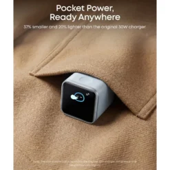 Anker Nano Charger 45 W USB-C-lader med smart display Svart