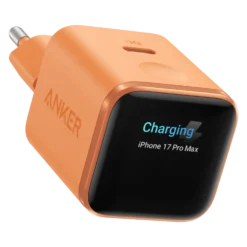 Anker Nano Charger 45 W USB-C-lader med smart display Oransje