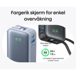 Anker Nano powerbank 30 W 10000 mAh Svart