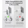 Anker Nano Travel Adapter 5-i-1-reiseadapter (20 W) Hvit