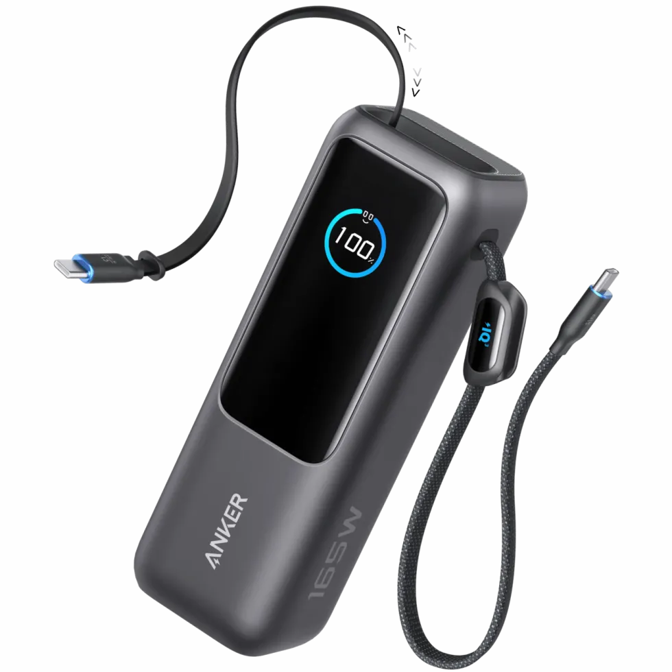 Anker Powerbank 165 W 25000 mAh med kabler