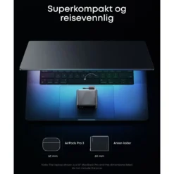 Anker Prime Charger 160 W – USB-C-lader med 3 porter og display