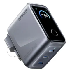 Anker Prime Charger 160 W – USB-C-lader med 3 porter og display