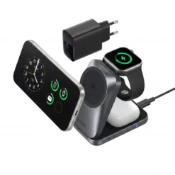 Anker Prime Foldable trådløs ladestasjon 3-i-1 MagGo Svart