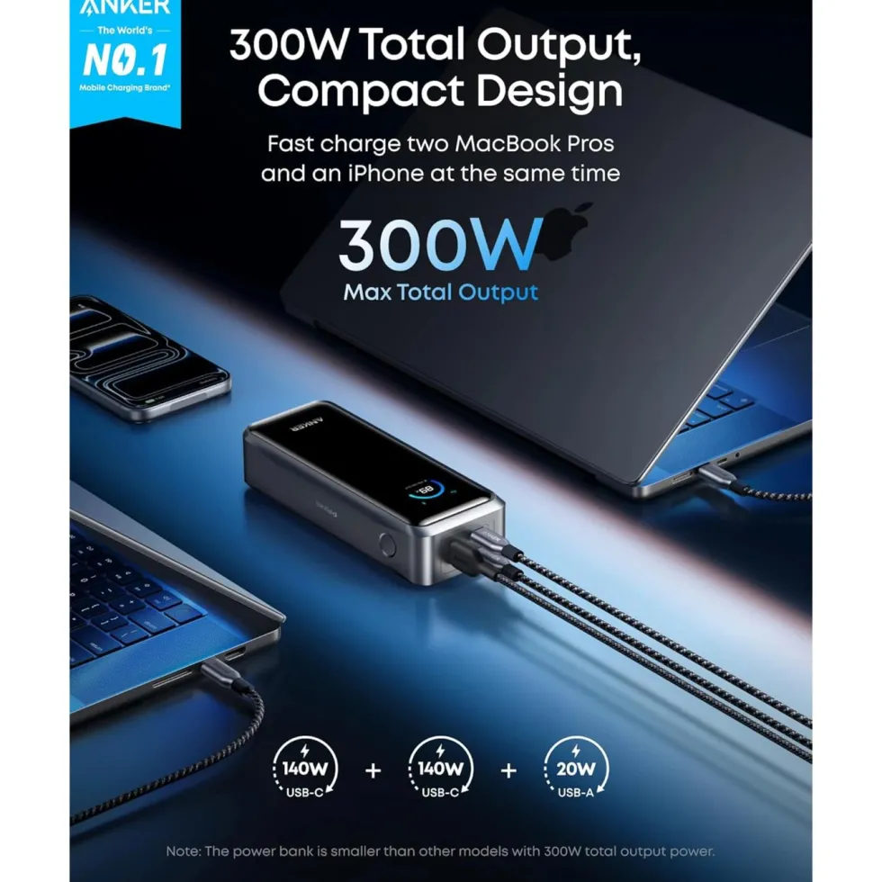 Anker Prime Powerbank 300 W PD 3.1 26 250 mAh