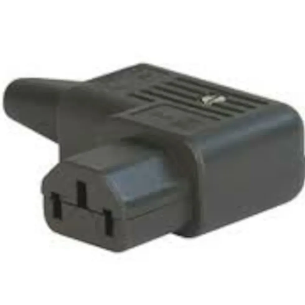 Apparatkontakt C13, vinklet