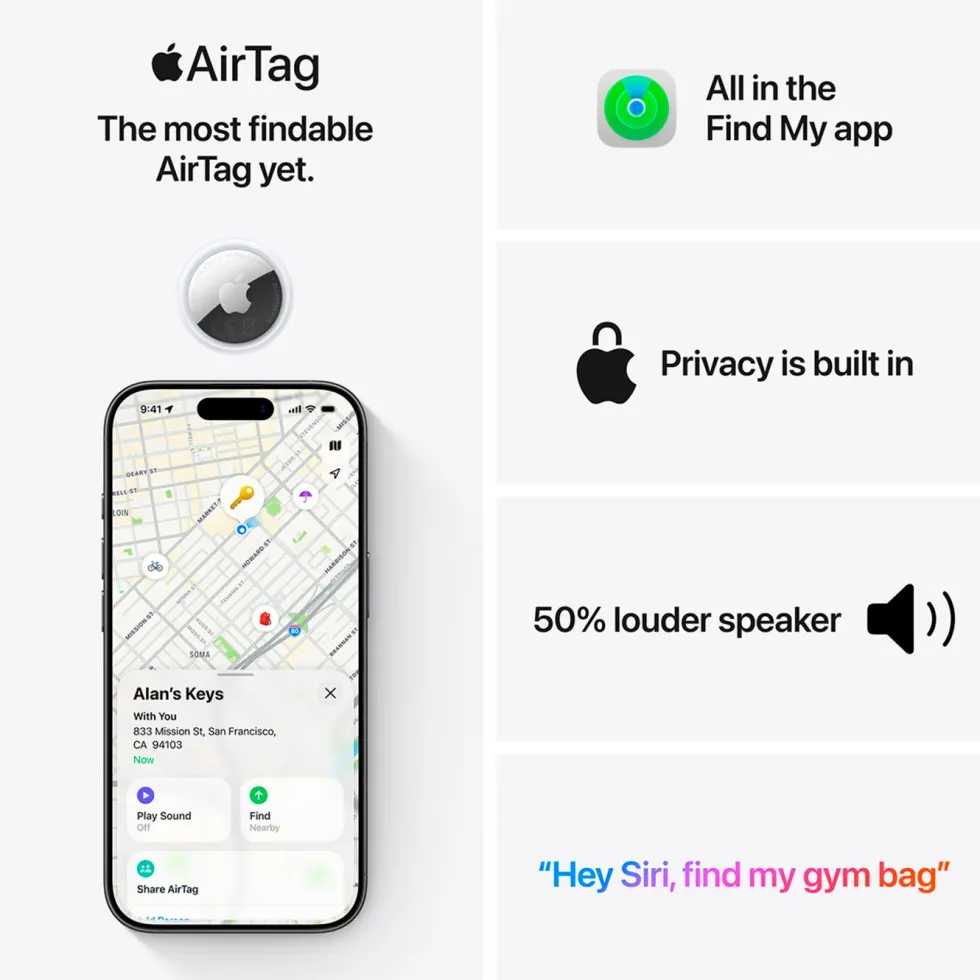 Apple AirTag 2. gen. 4-pack