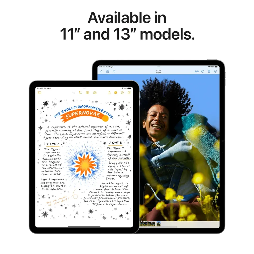 Apple iPad Air 11" (M2) 128 GB Wifi Stellargrå