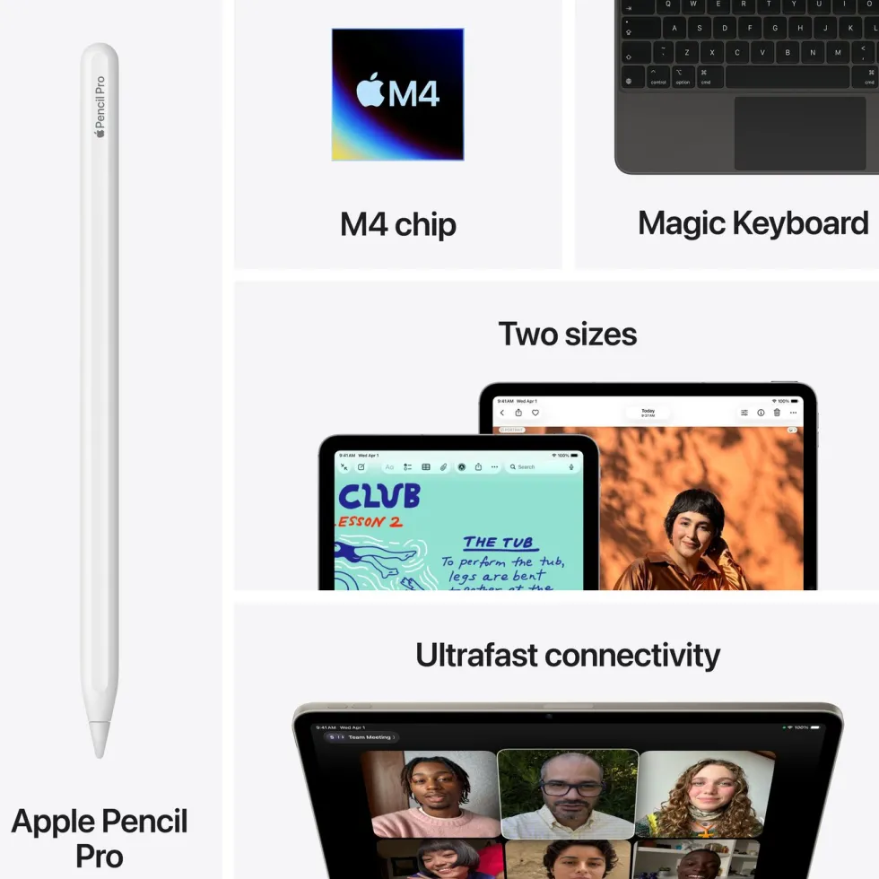 Apple iPad Air 13" (M4) 128 GB Wifi Stjerneskinn