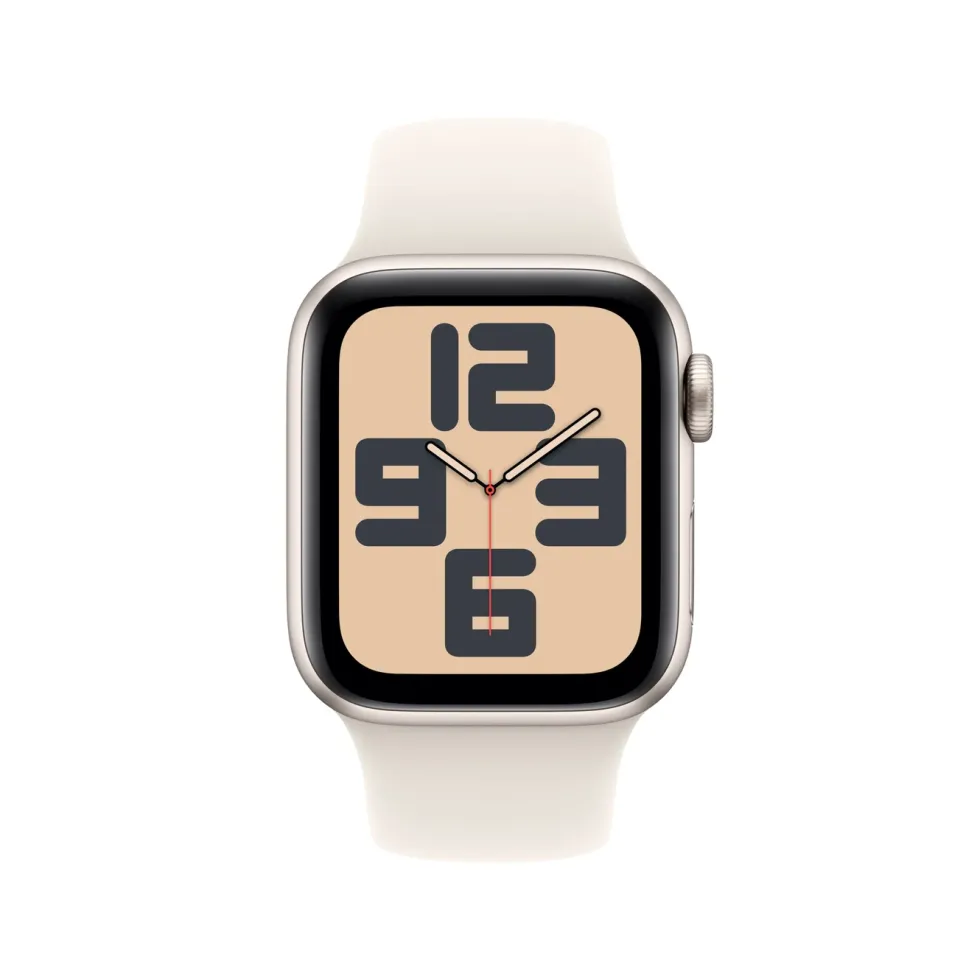 Apple Watch SE GPS 40 mm Starlight Case med Starlight Sport band M/L