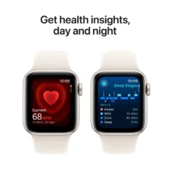 Apple Watch SE GPS 40 mm Starlight Case med Starlight Sport band M/L