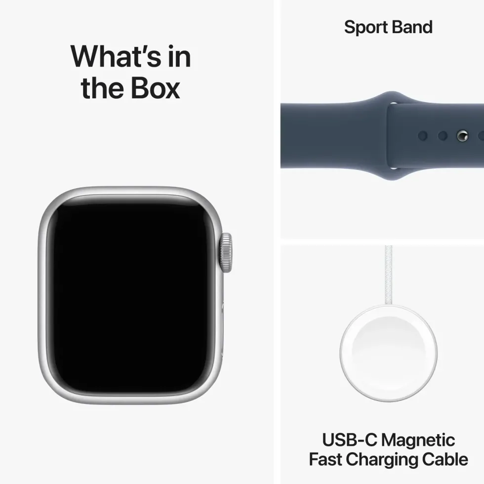 Apple Watch Series 9 GPS + Cellular 41 mm Silver M/L