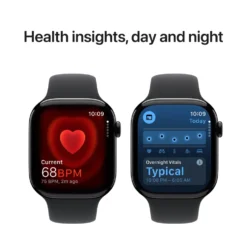 Apple Watch Series 10 GPS 46 mm Jet Black Case med Black Sport band M/L
