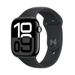 Apple Watch Series 10 GPS 46 mm Jet Black Case med Black Sport band M/L