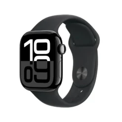 Apple Watch Series 10 GPS 42 mm Jet Black Case med Black Sport Band S/M