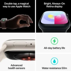 Apple Watch Series 9 GPS 45 mm Silver S/M
