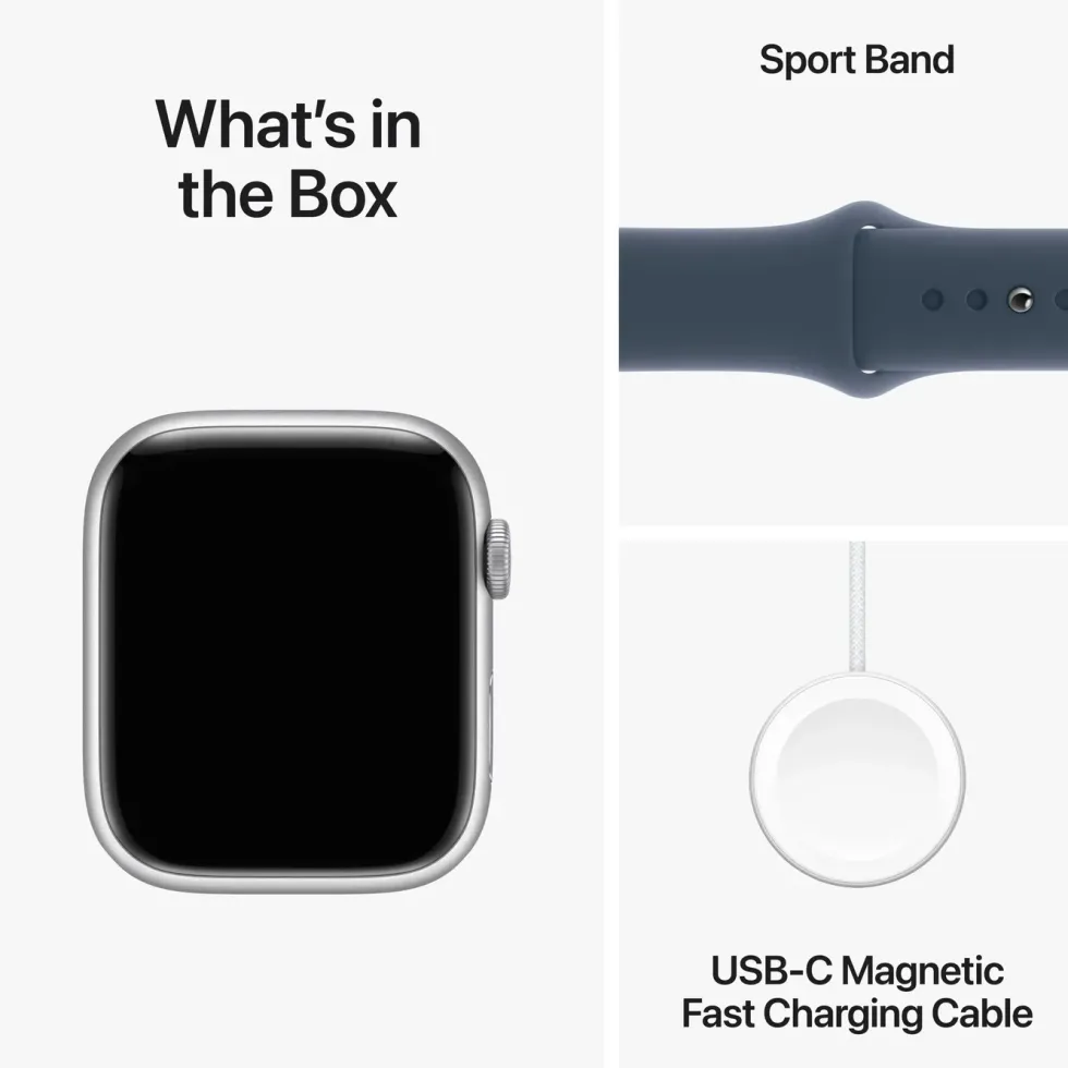 Apple Watch Series 9 GPS 45 mm Silver S/M
