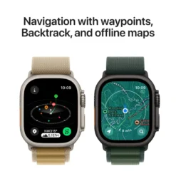 Apple Watch Ultra 2 GPS + Cellular Natural Titanium Case med Navy Ocean band