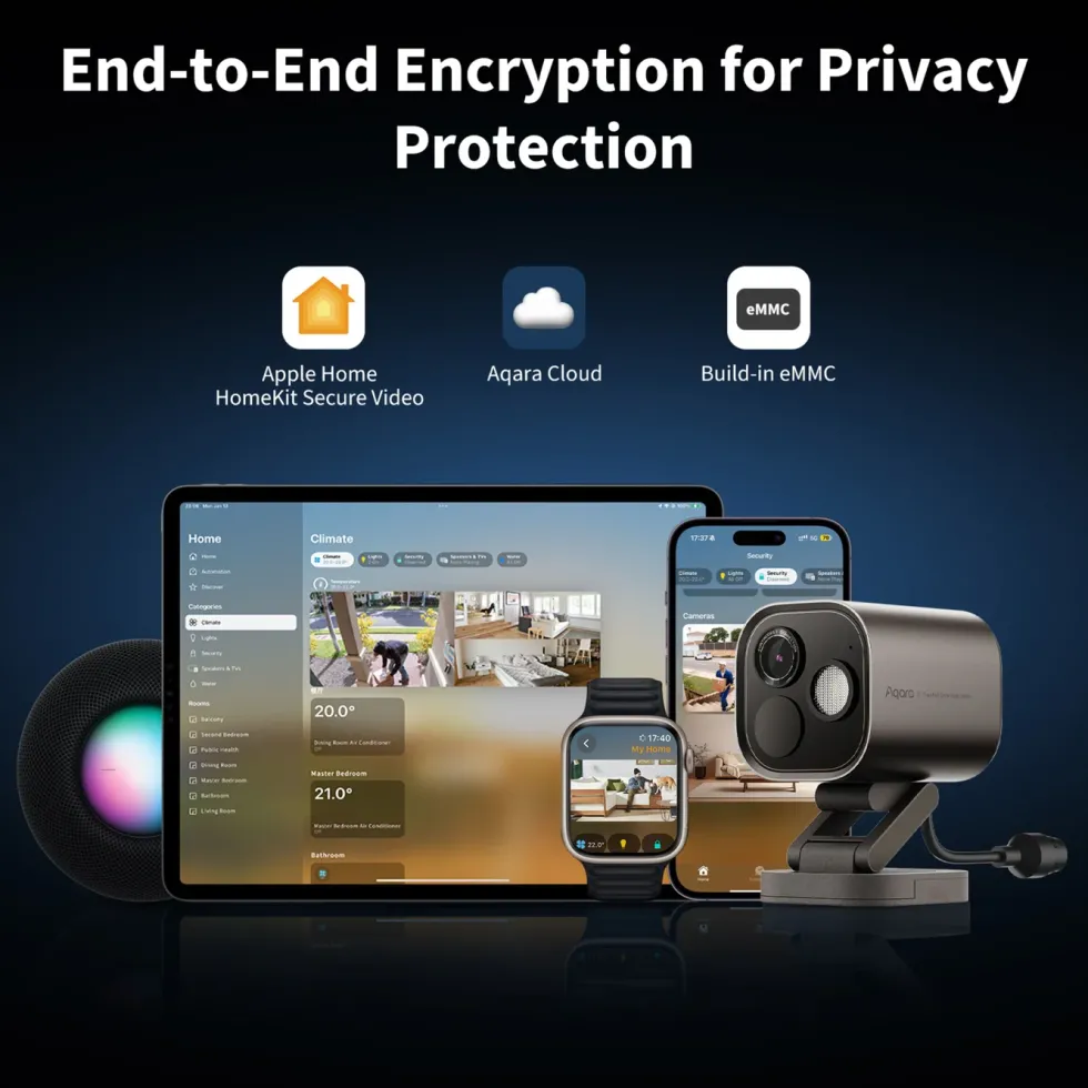 Aqara Aqara Camera Hub G5 Pro (PoE) – Overvåkingskamera med innebygd smarthub Grå