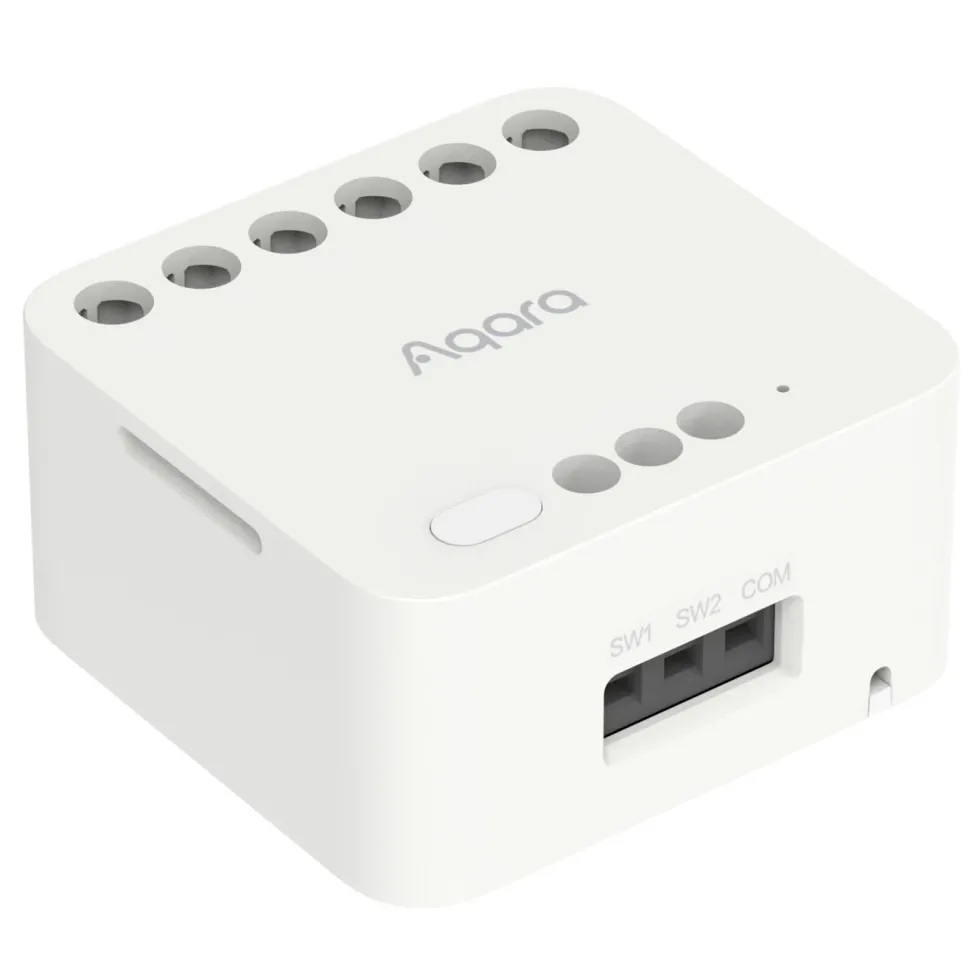 Aqara Dual Relay Module T2 Zigbee-fjernstrømbryter