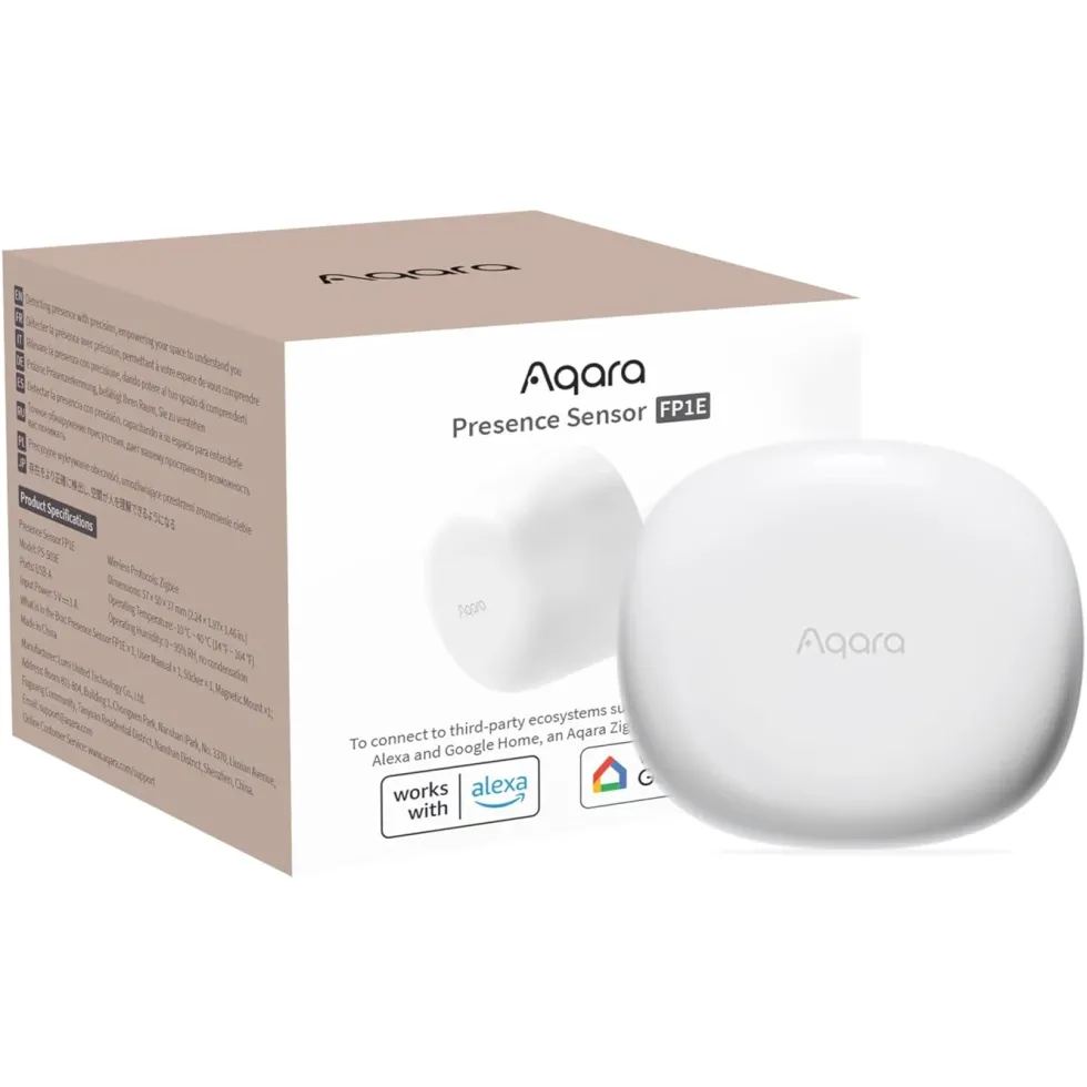 Aqara Presence Sensor FP1E – nærværs- og bevegelsessensor