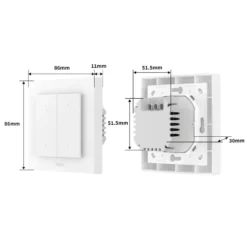 Aqara Shutter Switch H2 EU for rullegardiner og persienner