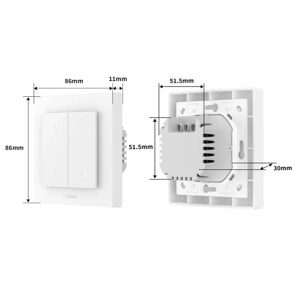 Aqara Shutter Switch H2 EU for rullegardiner og persienner
