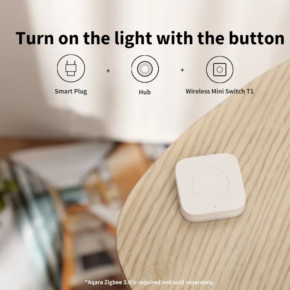Aqara T1 Mini Wireless Switch Trådløs fjernstrømbryter