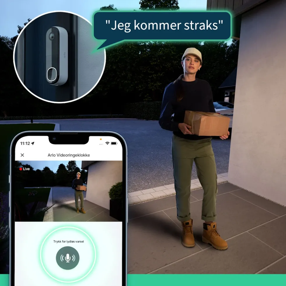 Arlo Essential doorbell 2 2K Trådløs dørklokke