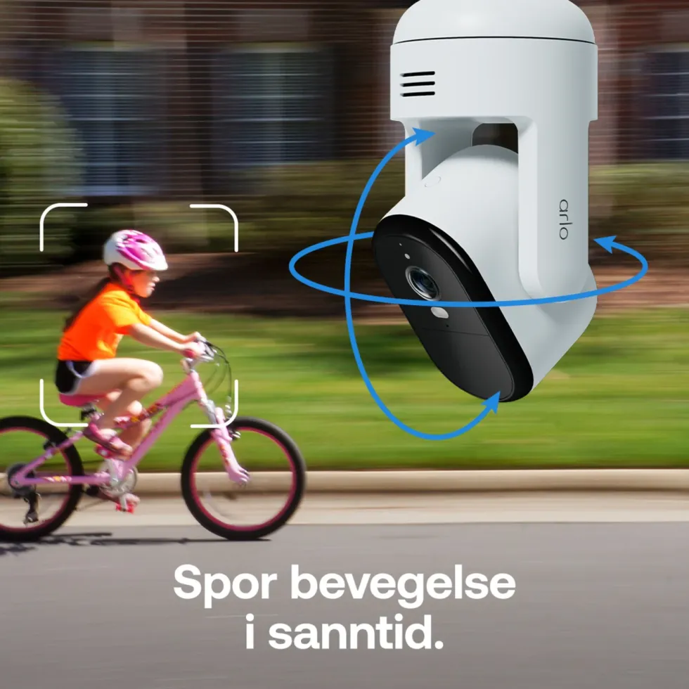 Arlo Essential 3 HD PTZ – Nettdrevet overvåkingskamera 2-pk.
