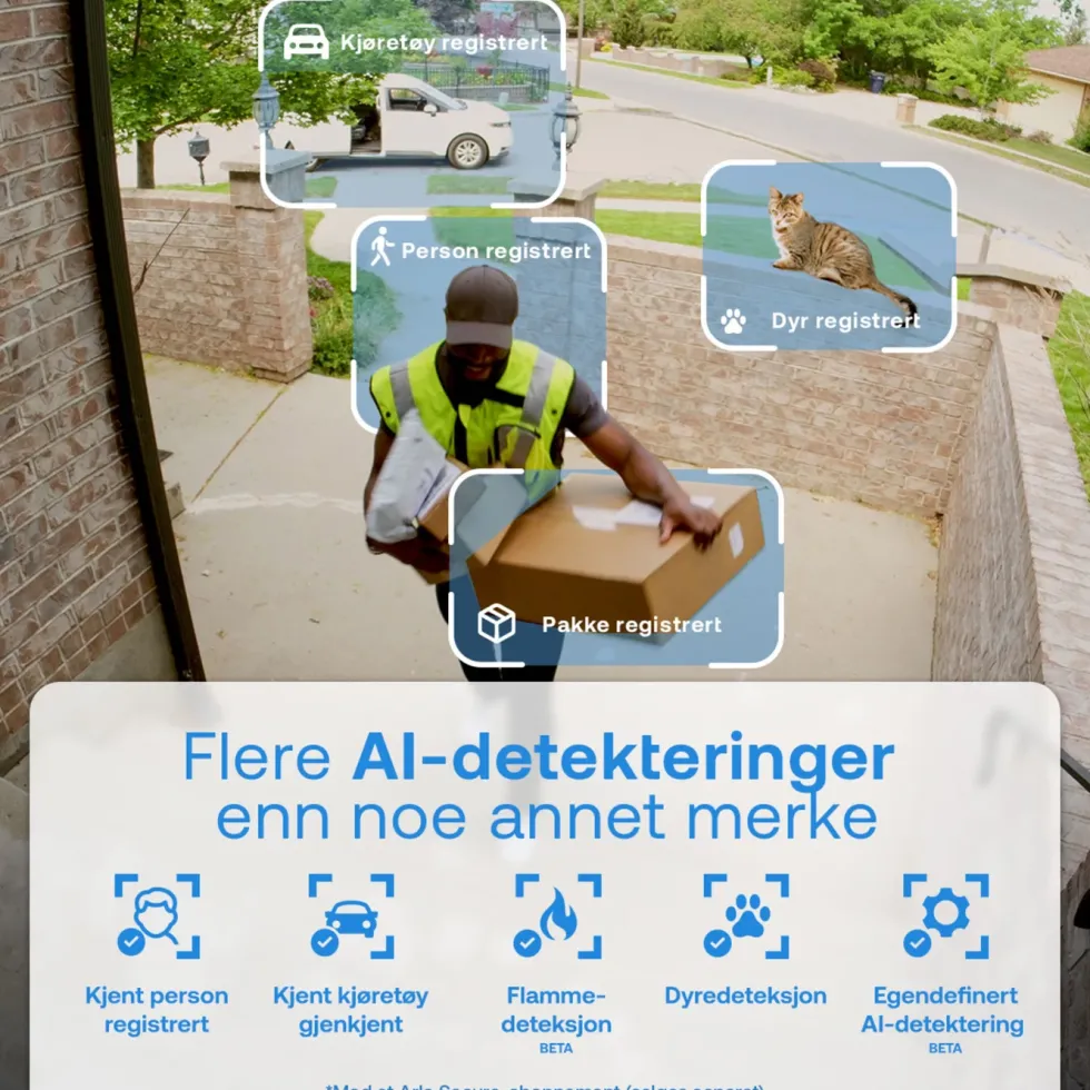 Arlo Essential 3 HD PTZ – Nettdrevet overvåkingskamera 2-pk.