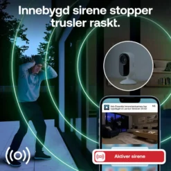 Arlo Essential 3 HD PTZ – Overvåkingskamera innendørs 2-pk.