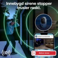 Arlo Essential 3 HD PTZ – Overvåkingskamera innendørs 2-pk.