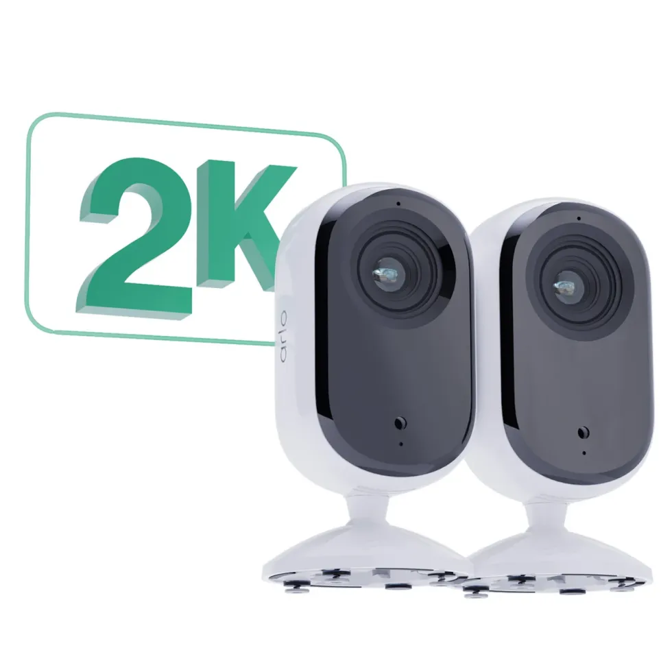Arlo Essential 2K Innendørskamera 2-pk.
