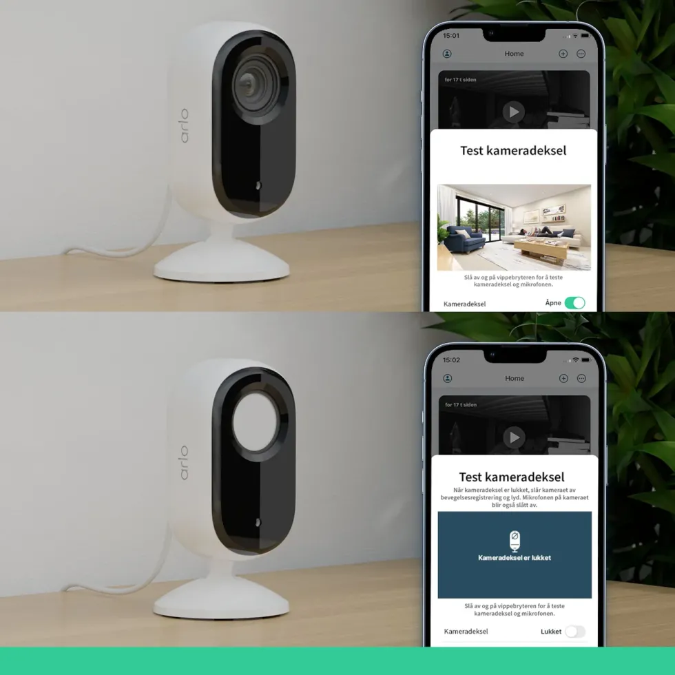 Arlo Essential 2K Innendørskamera 2-pk.